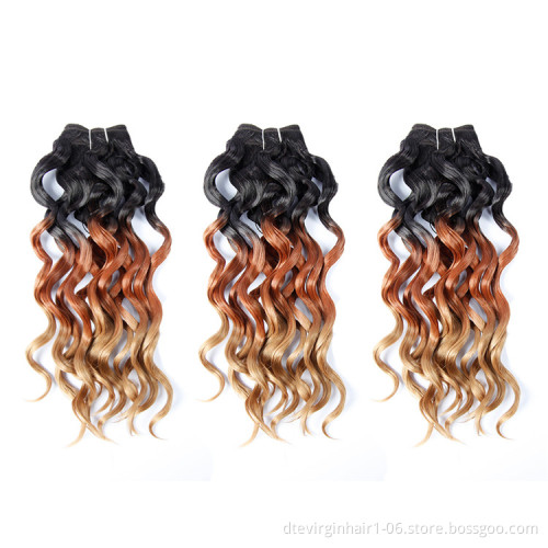 Cheap Wholesale Synthetic Hair Bundles Spain Water  Bulk Hair Crochet Braiding 20in Synthetic Weave Hair For Black Women